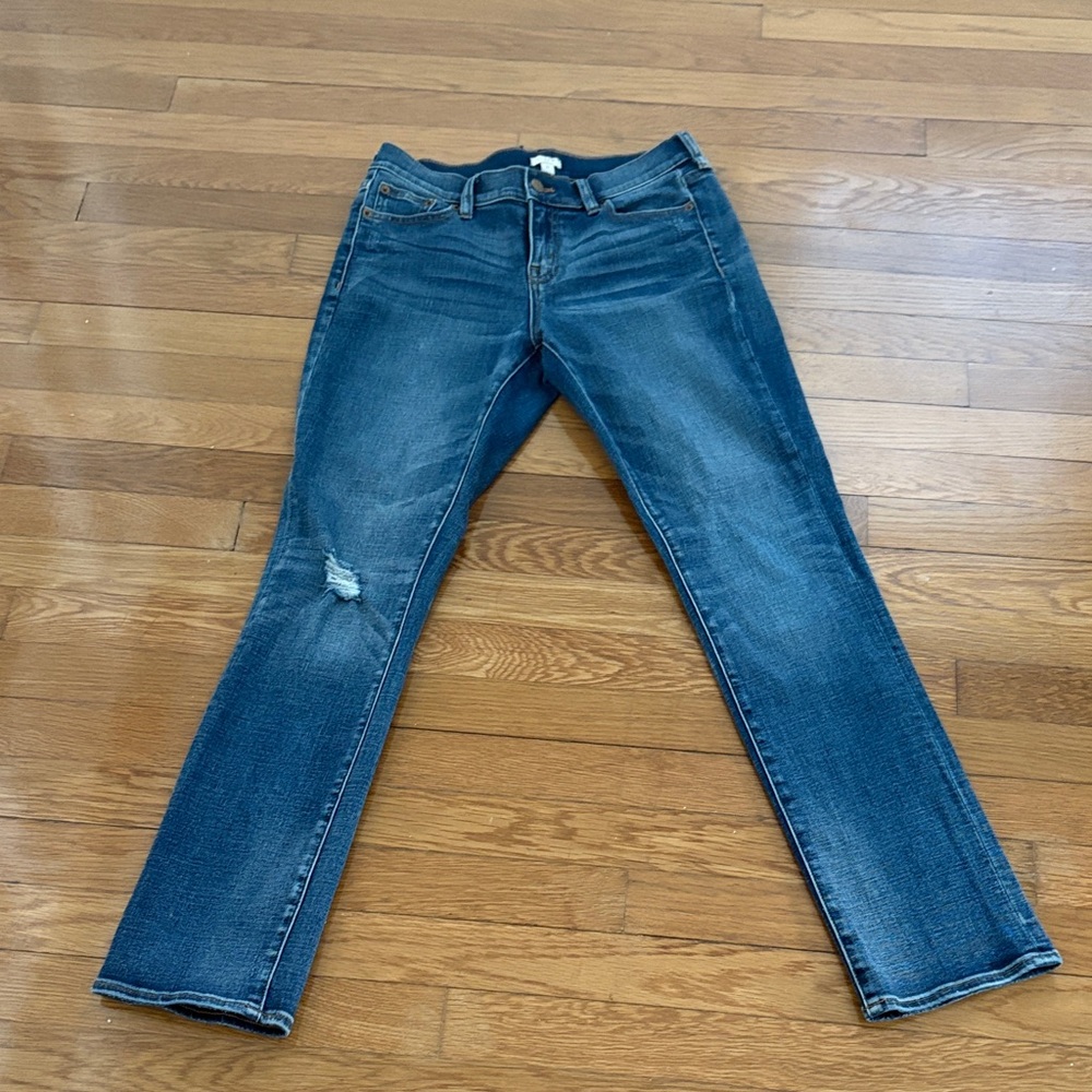 J. Crew Classic Blue Straight Leg Jeans Size 24